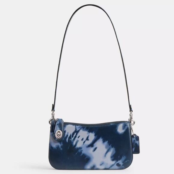 Coach Penn Shoulder Bag Midnight Navy Tie Dye Print NWT No callouts Retail $275 - Picture 2 of 10